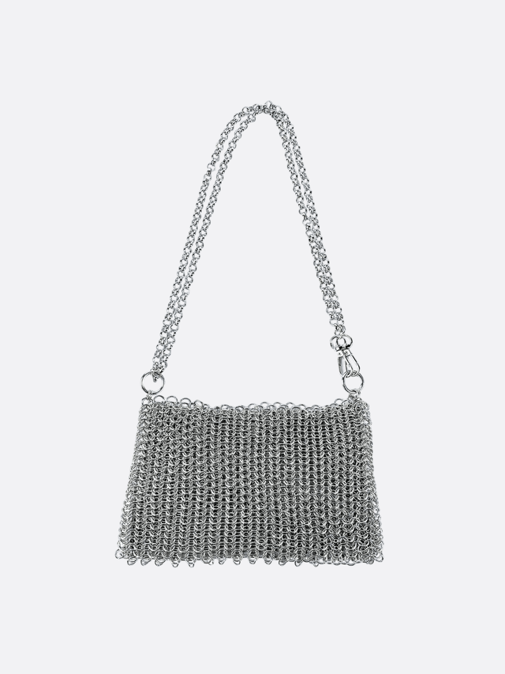 sac métal argenté