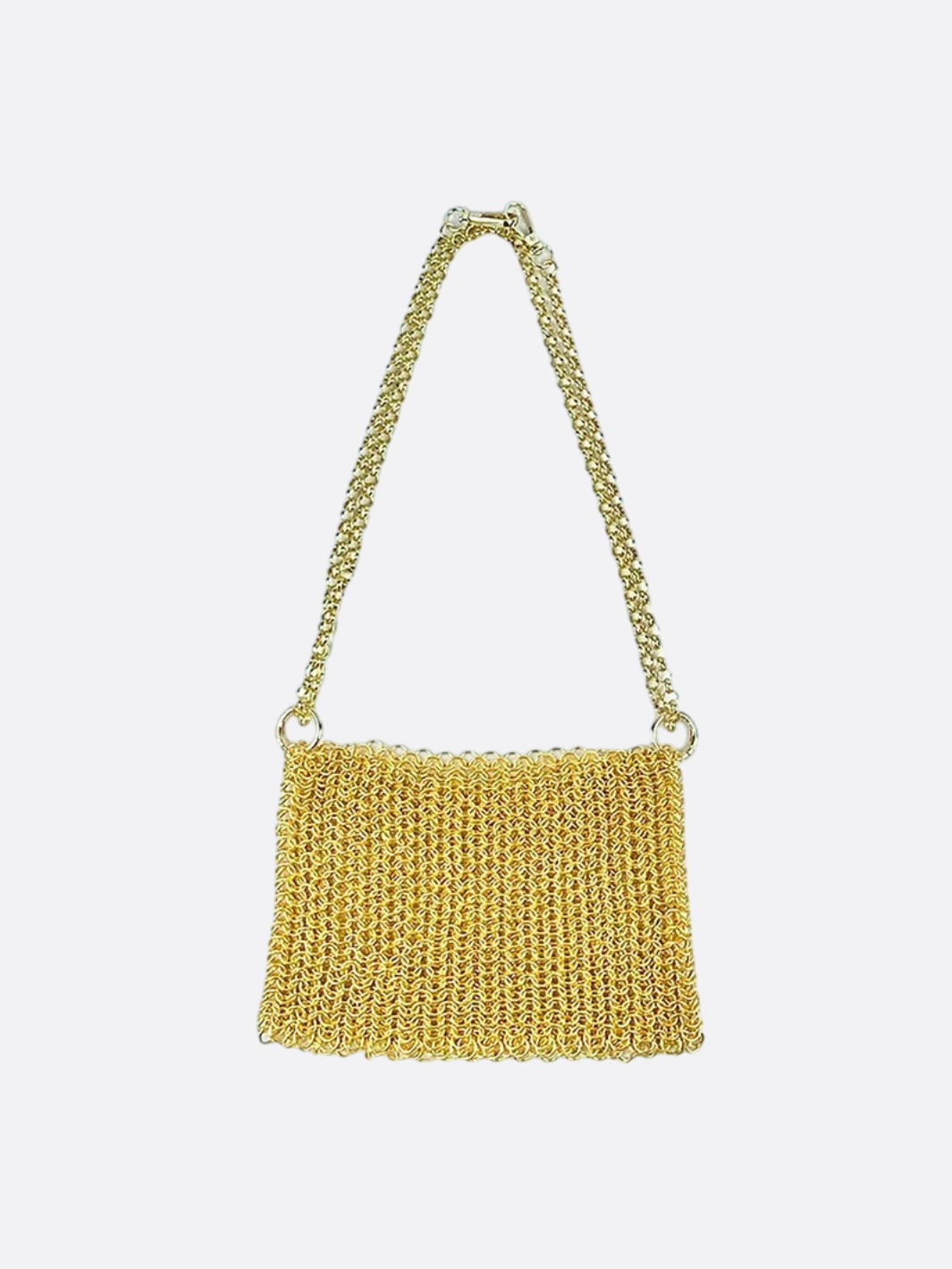 sac métal doré