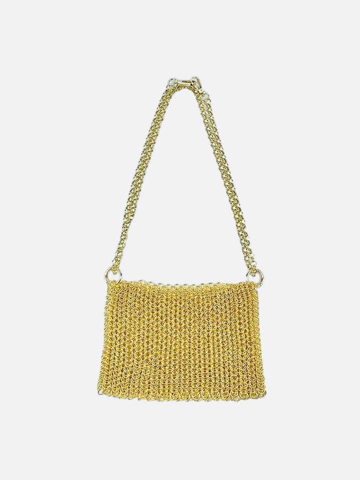 sac métal doré