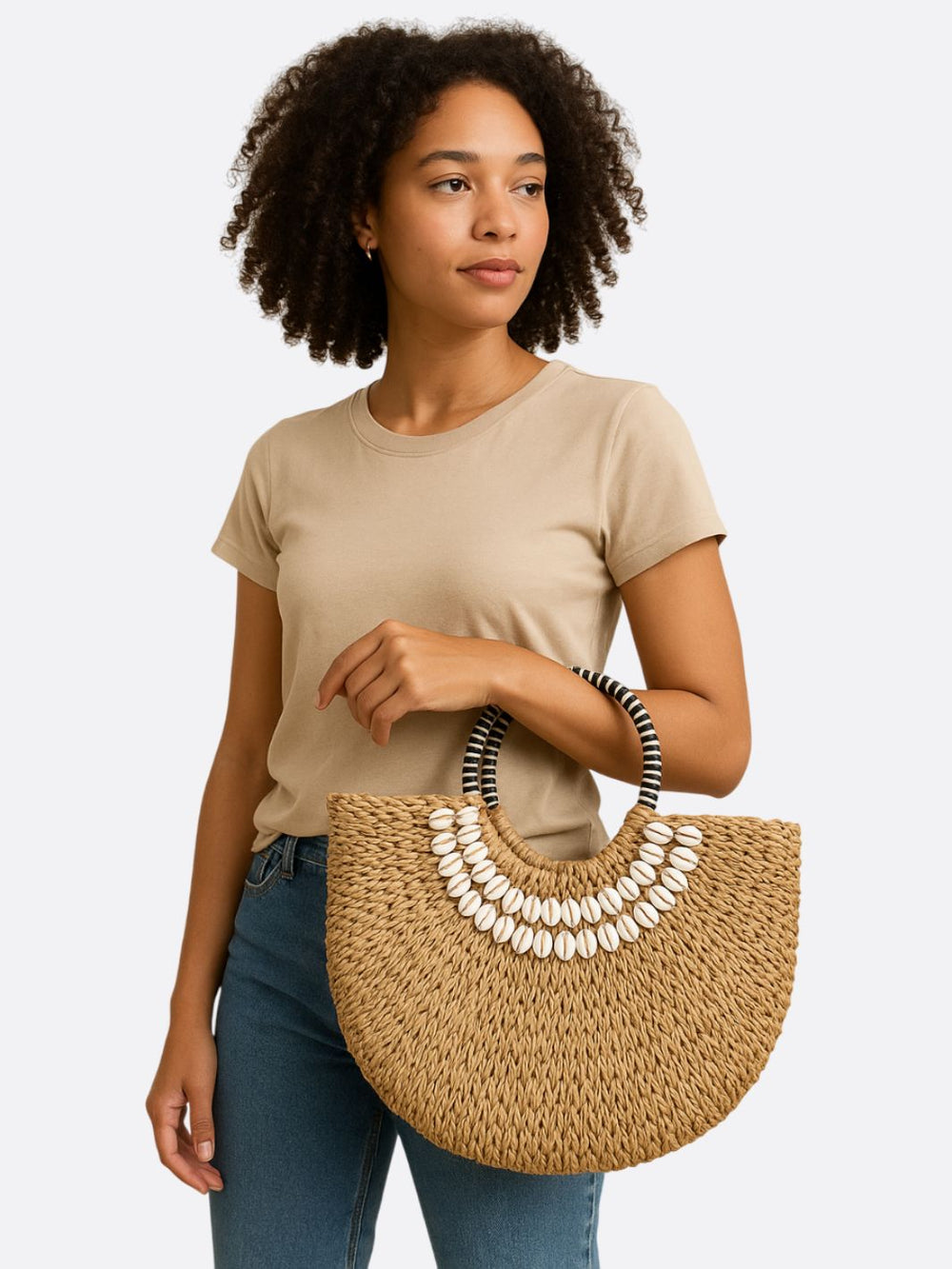 sac avec coquillage