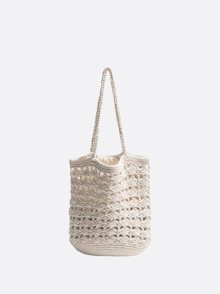 sac fourre tout crochet blanc