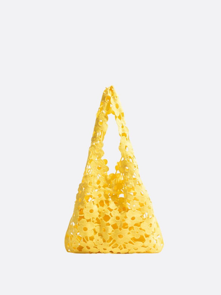 Sac fourre-tout fleuri jaune