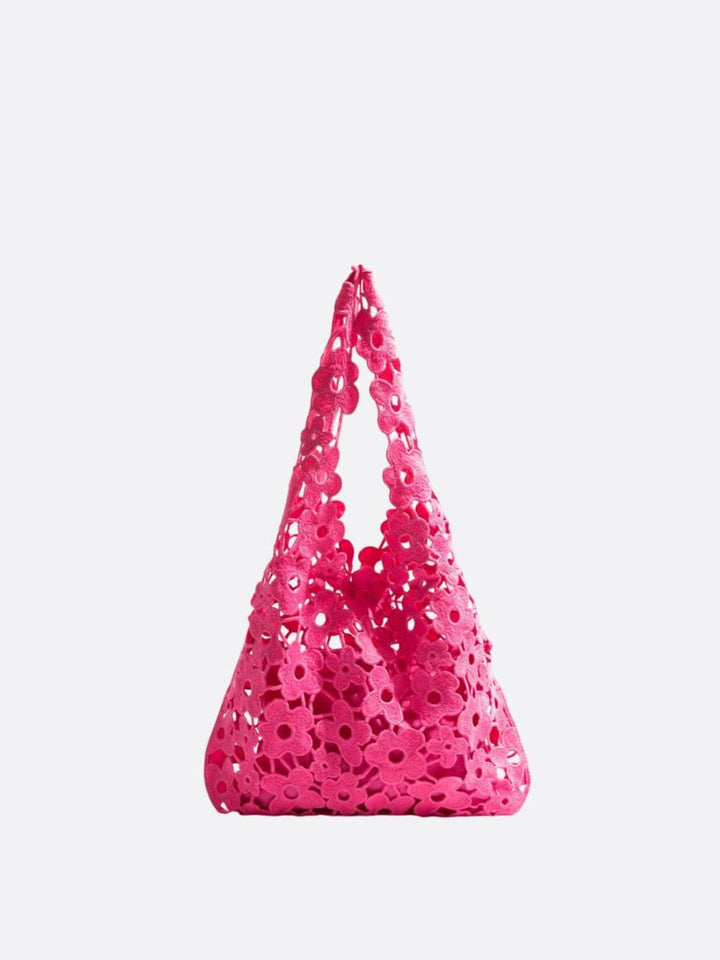 Sac fourre-tout fleuri rose