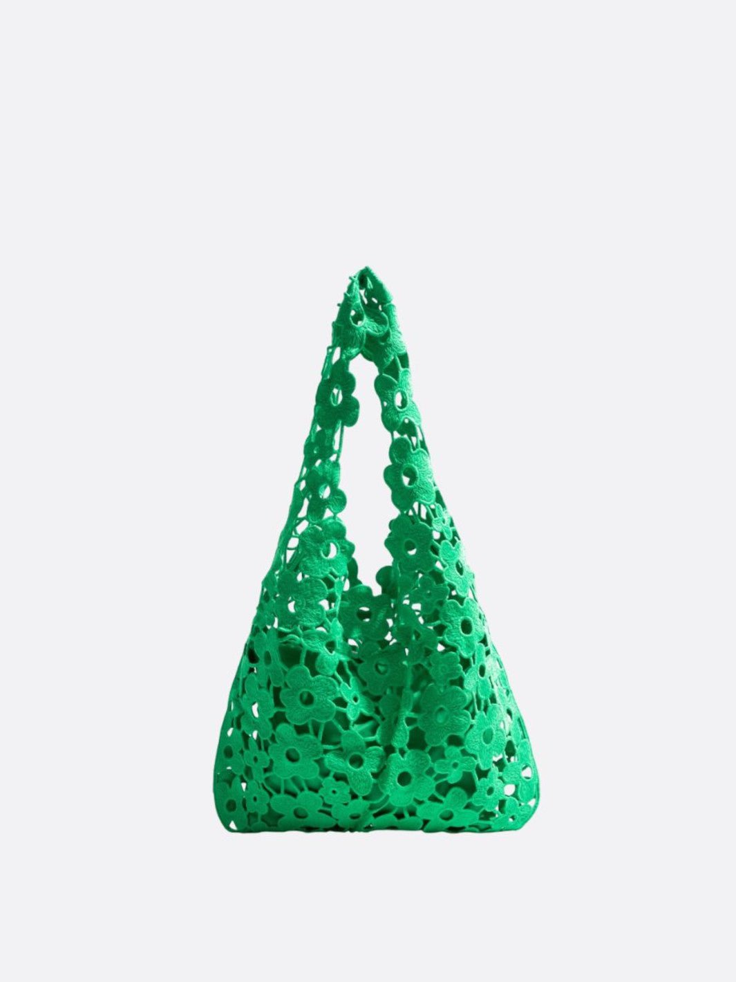 Sac fourre-tout fleuri vert