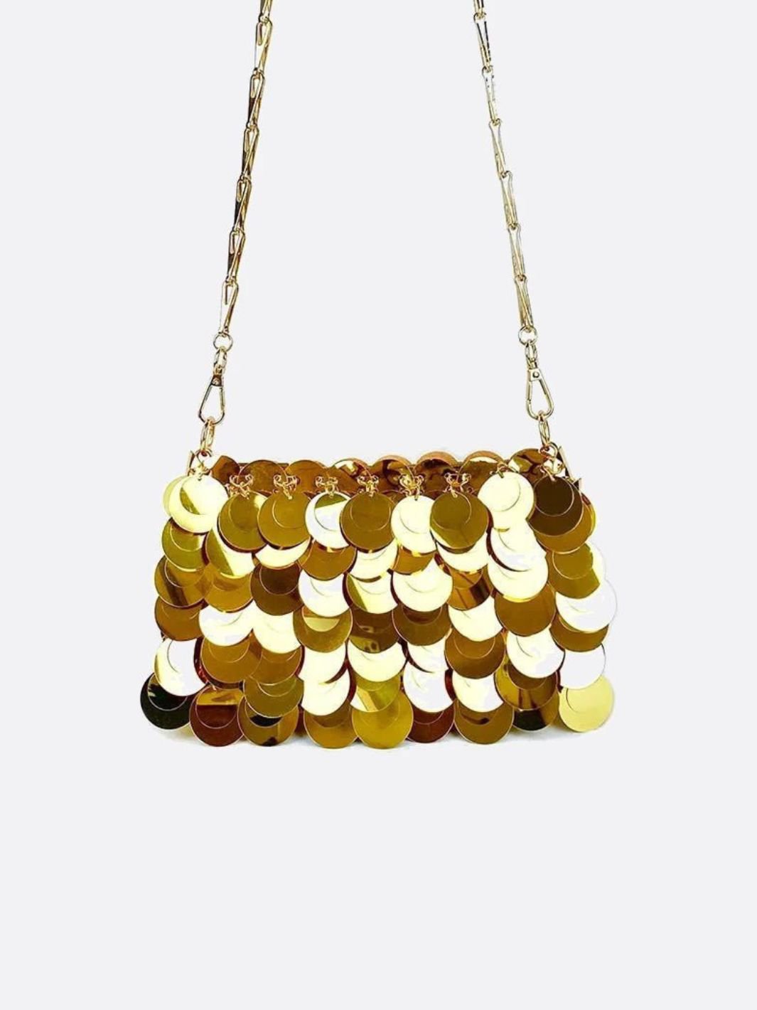 sac sequin doré