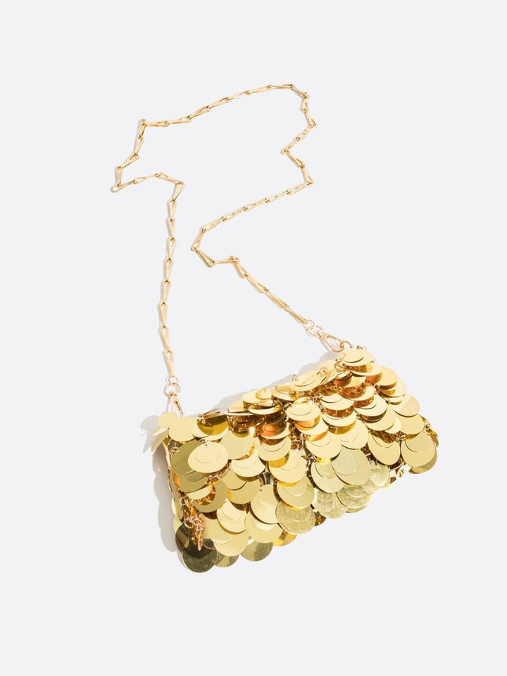 Gold sequin bag