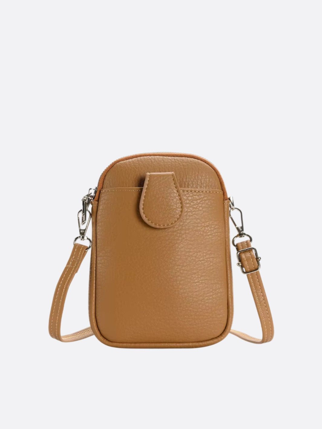 sac téléphone bandoulière camel